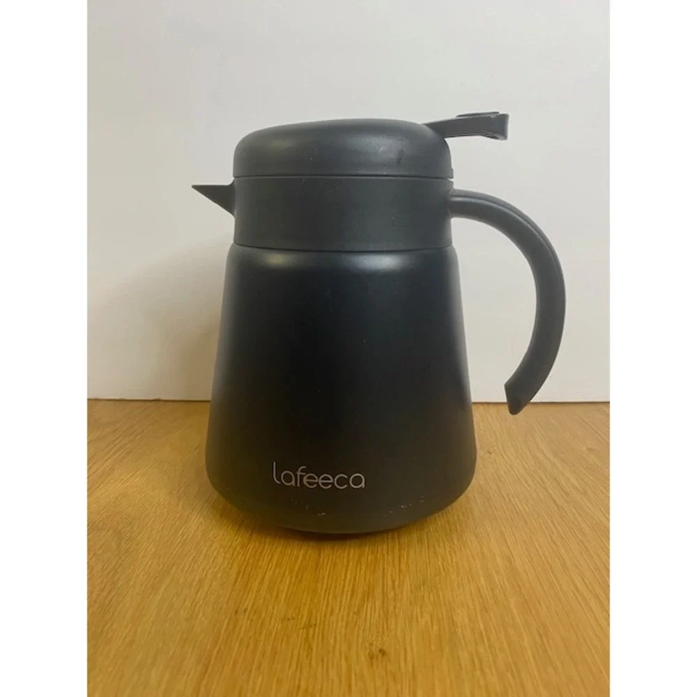 Lafeeca Insulated Thermal Carafe Teapot OS Black Good Matte Stainless Steel